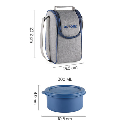 Carrymore Microwavable Round Stainless Steel Lunch Box