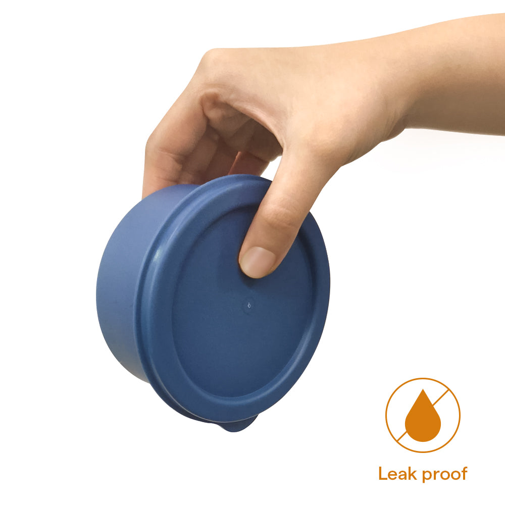 Carrymore Microwavable Round Stainless Steel Lunch Box