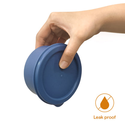 Carrymore Microwavable Round Stainless Steel Lunch Box