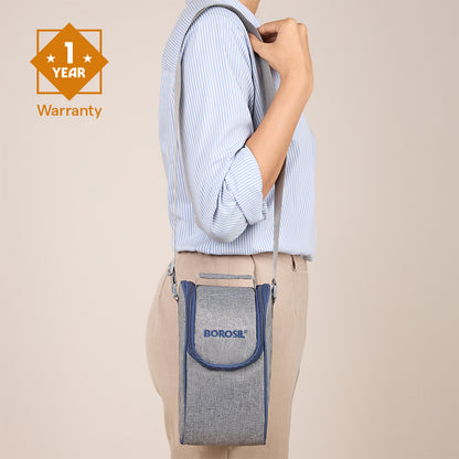 Carrymore Microwavable Round Stainless Steel Lunch Box