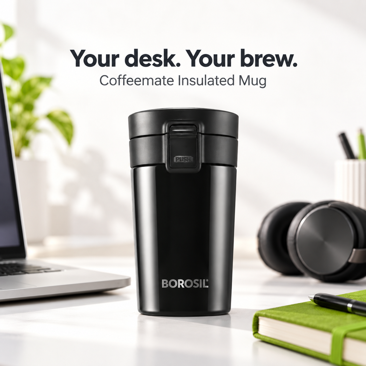 Coffeemate Insulated Mug, Black