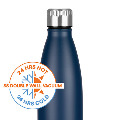 Personalised Bolt Double Wall Bottle, Blue