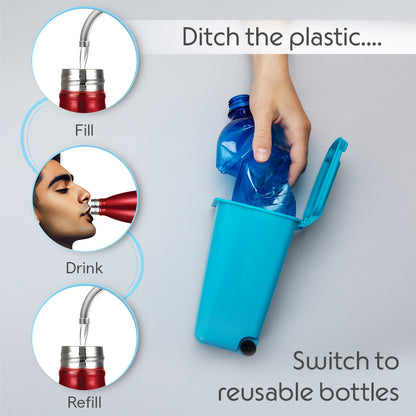 Bolt Trans Vacuum Insulated Bottle, Red