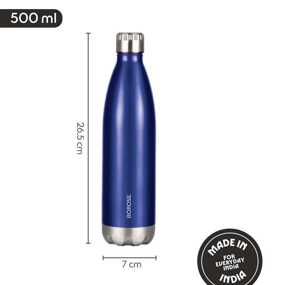 Borosil Bolt Trans Blue, 500ml (IN)