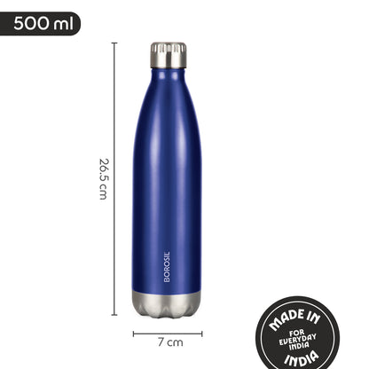 Bolt Trans Double Wall Bottle, Blue