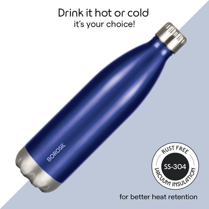 Bolt Trans Double Wall Bottle, Blue