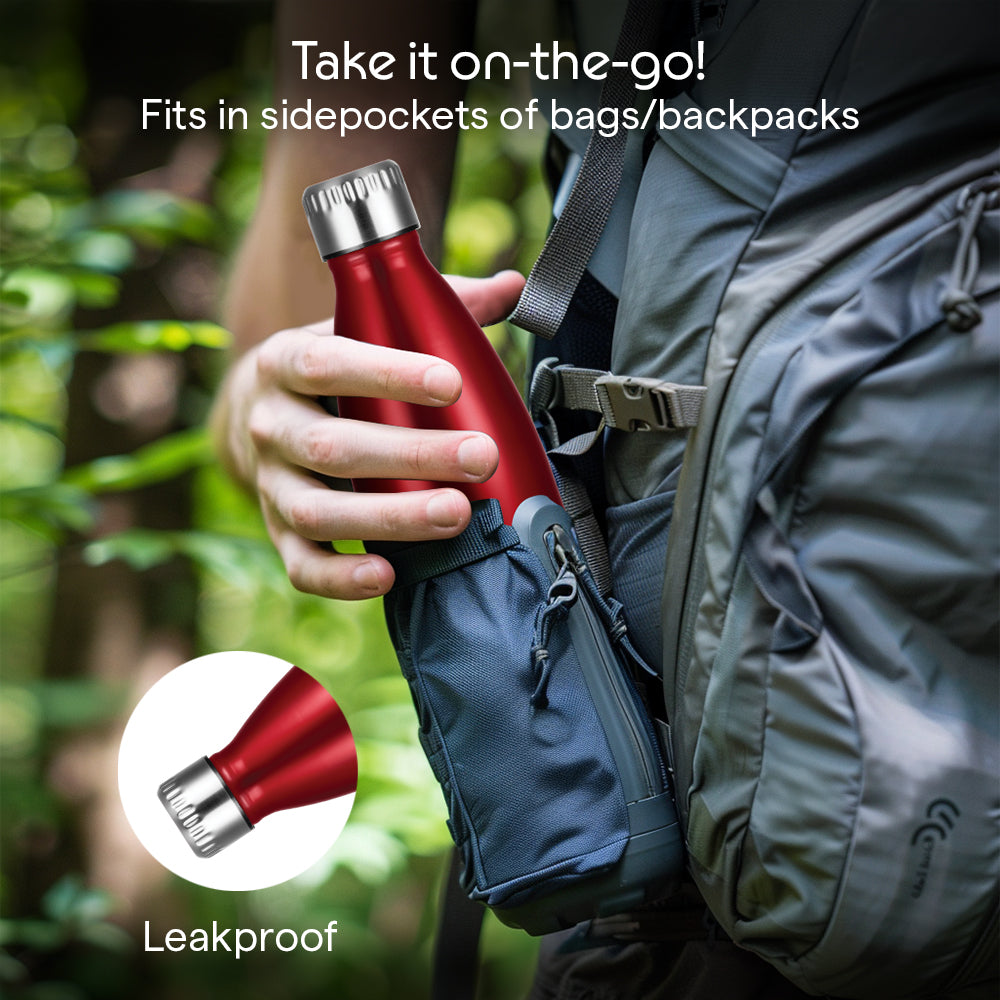 Bolt Trans Vacuum Insulated Bottle, Red