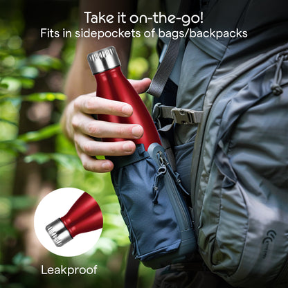 Bolt Trans Vacuum Insulated Bottle, Red