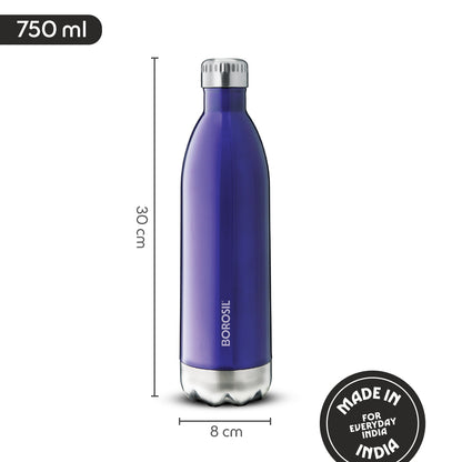 Bolt Trans Double Wall Bottle, Blue