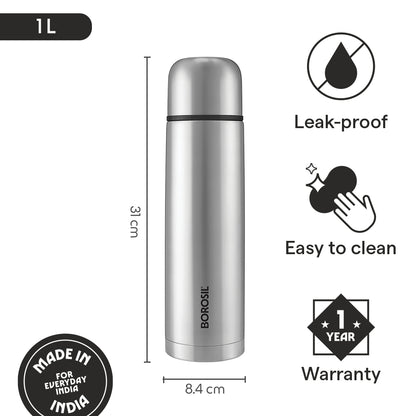 Thermo Flask Double Wall Bottle, Black