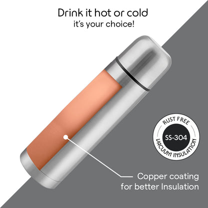 Thermo Flask Double Wall Bottle, Black