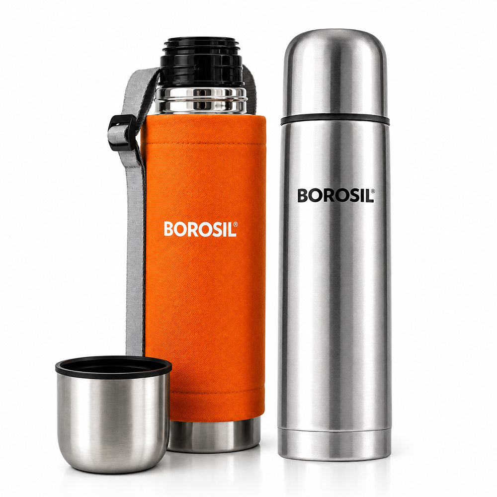 Thermo Flask Double Wall Bottle, Orange