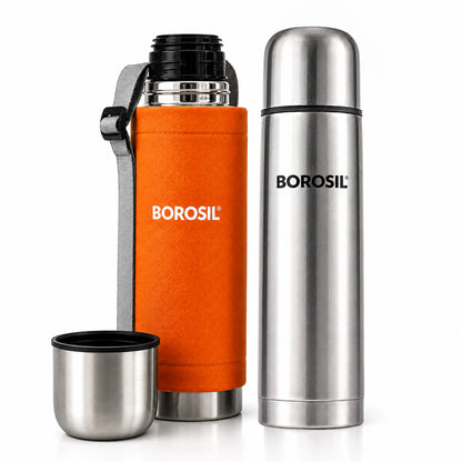 Thermo Flask Double Wall Bottle, Orange