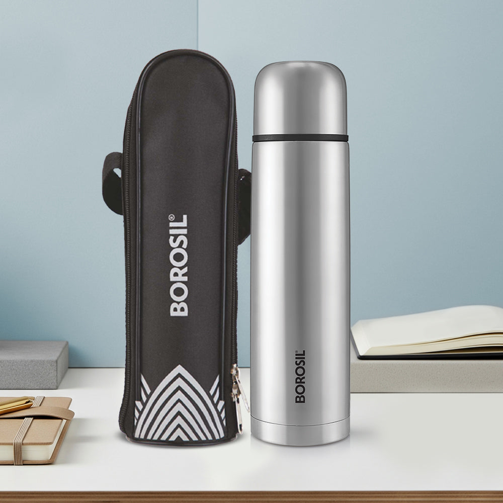 Thermo Flask Vacuum Insulated Bottle, Black