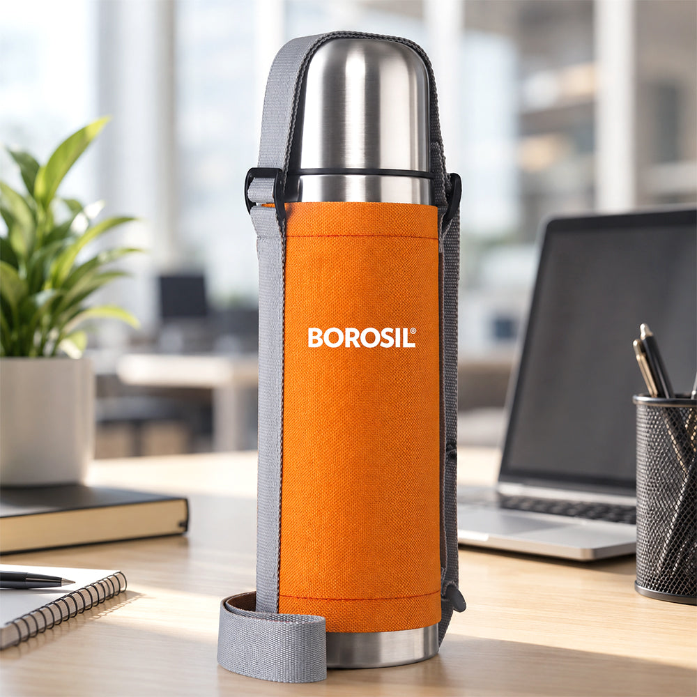 Thermo Flask Double Wall Bottle, Orange