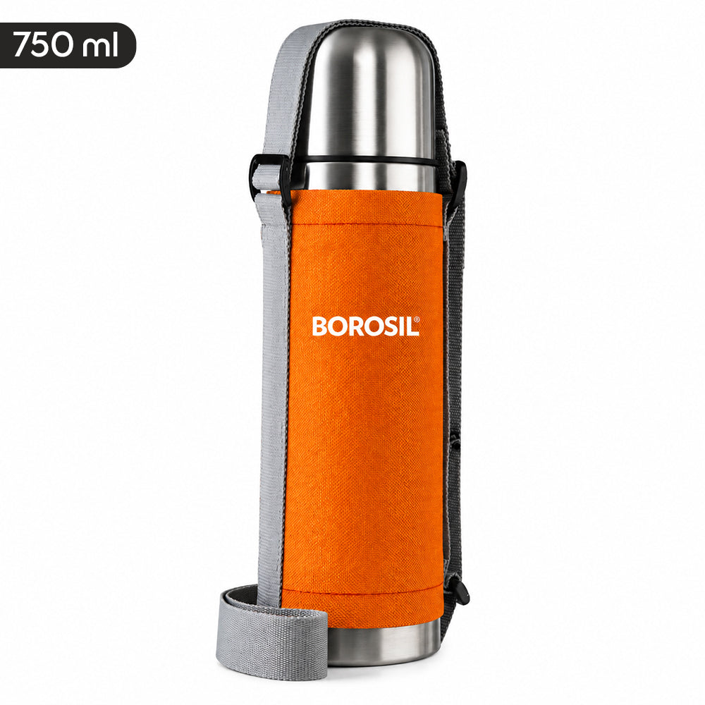 Thermo Flask Double Wall Bottle, Orange