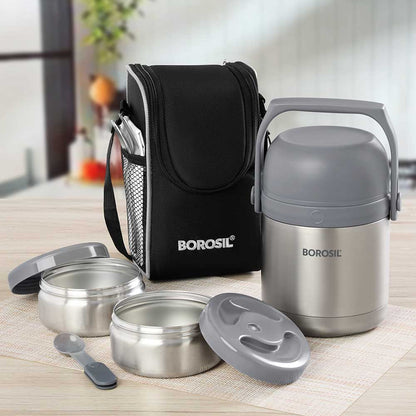 Hot n Fresh Round Stainless Steel Lunchbox