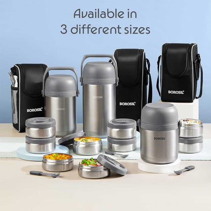 Hot n Fresh Round Stainless Steel Lunchbox