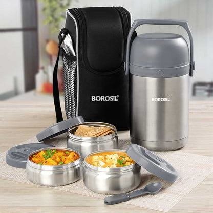 Personalised Hot n Fresh Round Stainless Steel Lunchbox