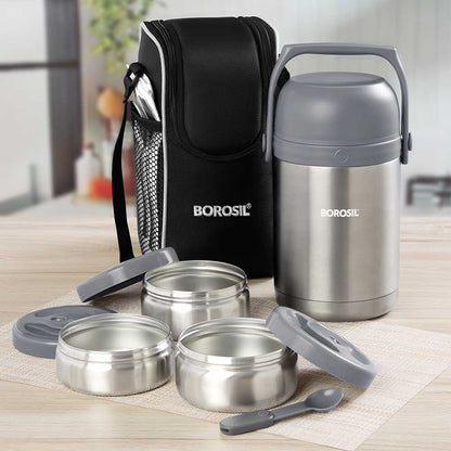 Personalised Hot n Fresh Round Stainless Steel Lunchbox