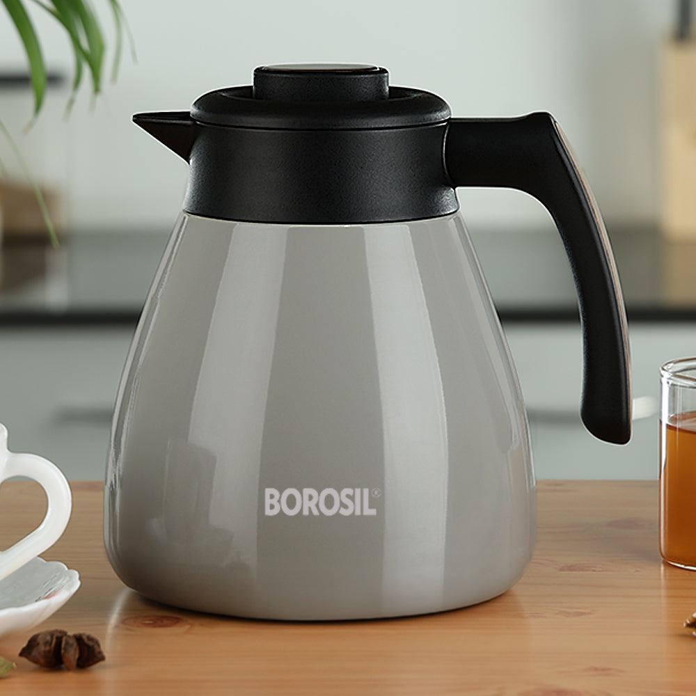 Borosil Insulated Tea Pot, Birch, 1.5L