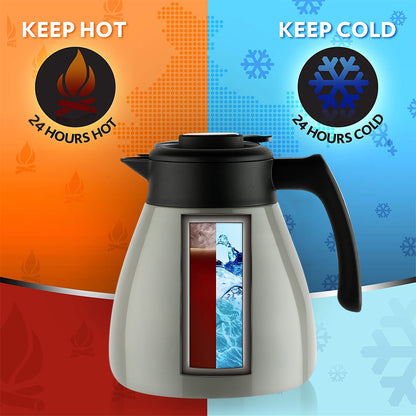 Borosil Insulated Tea Pot, Birch