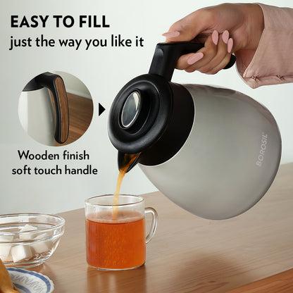 Borosil Insulated Tea Pot, Birch
