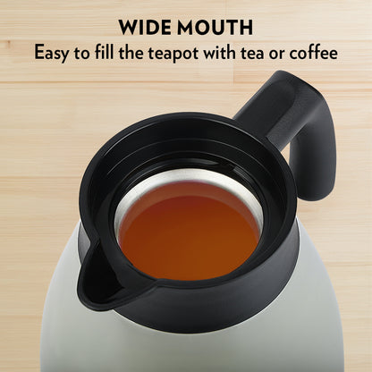 Borosil Insulated Tea Pot, Birch