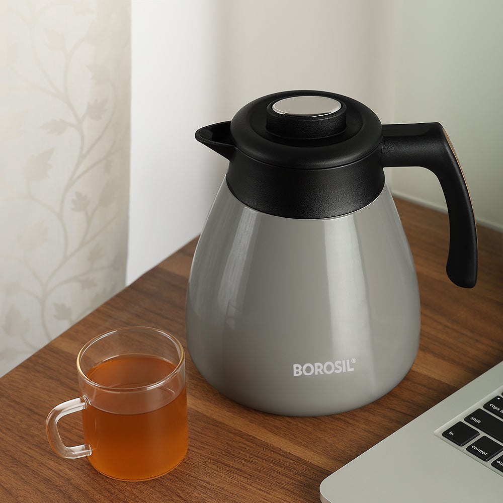 Borosil Insulated Tea Pot, Birch, 1.5L