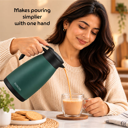 Vaccum Insulated Teapot, Olive