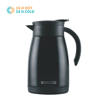Borosil Insulated Tea Pot, Black