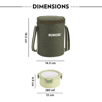 Glory Round Lunchbox, Green