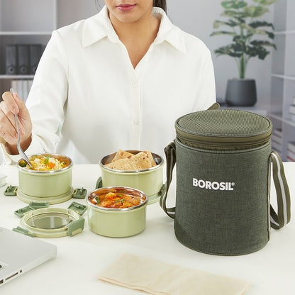 Glory Round Lunchbox, Green