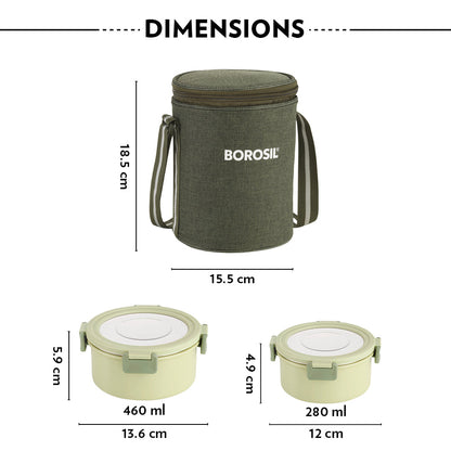 Glory Round Lunchbox, Green