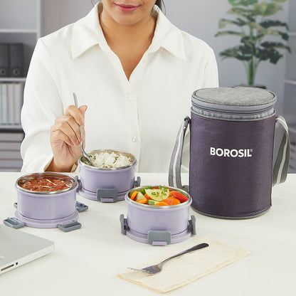 Glory Round Lunchbox, Lavender