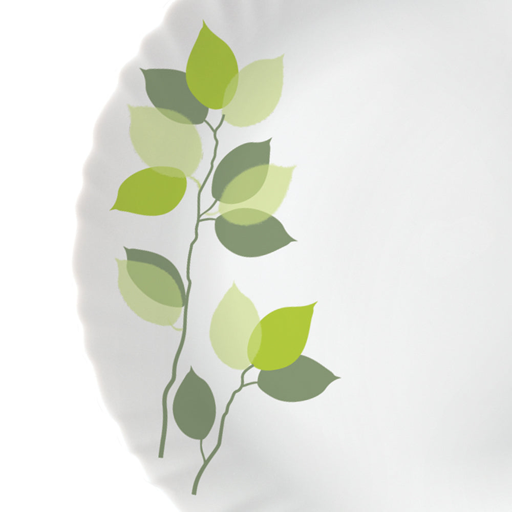 Larah by Borosil Green Leaves 19 pc Dinner Set