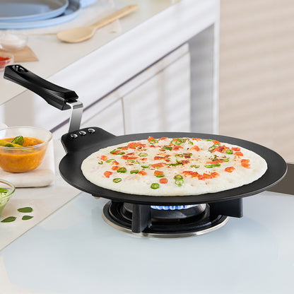 Hard Anodized Induction Base Non-Stick Dosa Tawa, 28 cm