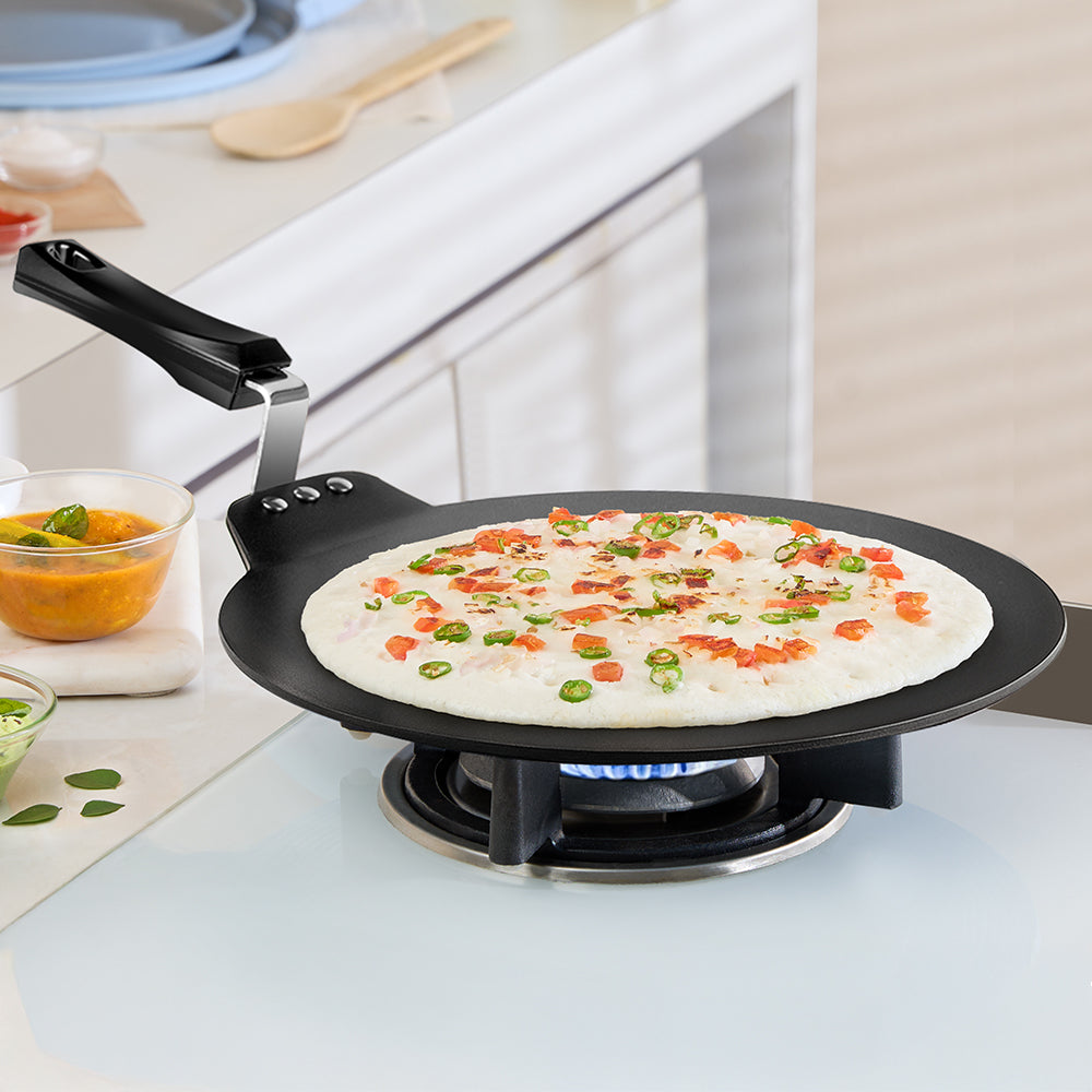 Hard Anodized Induction Base Non-Stick Dosa Tawa, 28 cm
