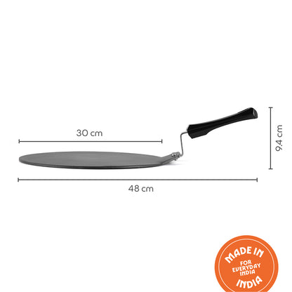 Hard Anodized Induction Base Non-Stick Dosa Tawa, 30 cm