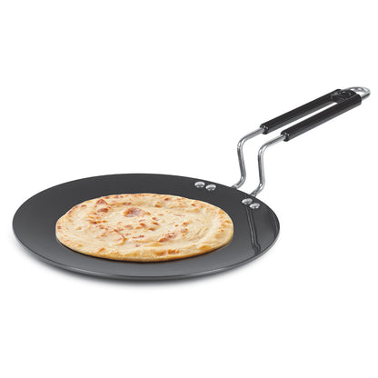 Hard Anodized Induction Base Concave Tawa, 25 cm