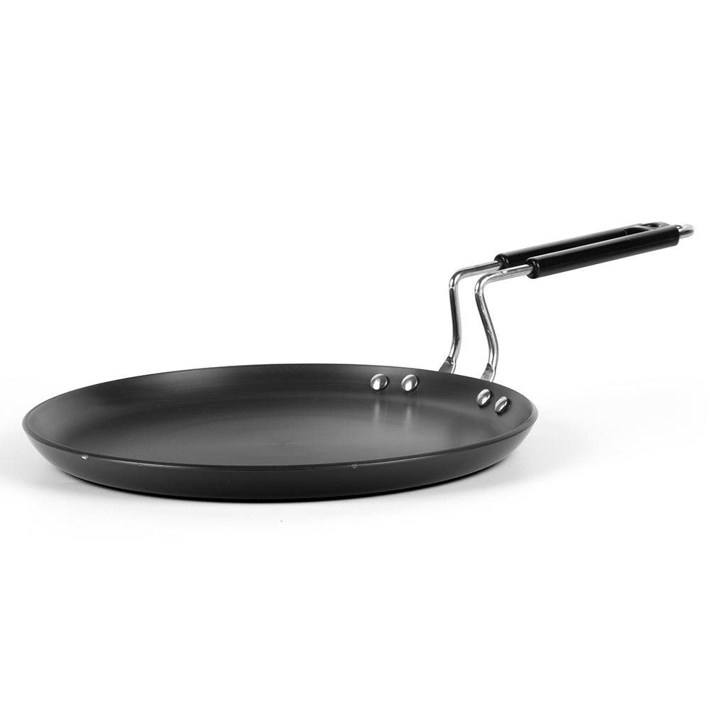 Hard Anodized Induction Base Flat Tawa, 30 cm