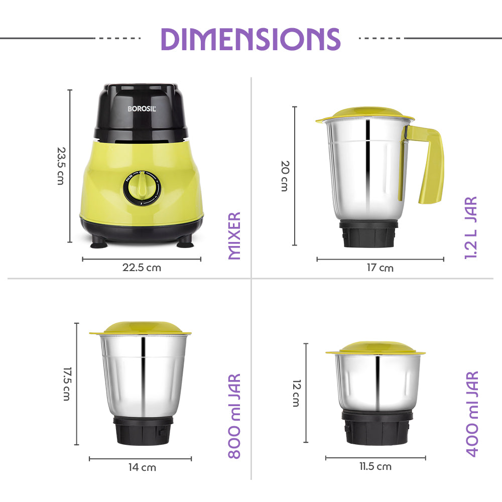 Borosil Max 500W Mixer Grinders