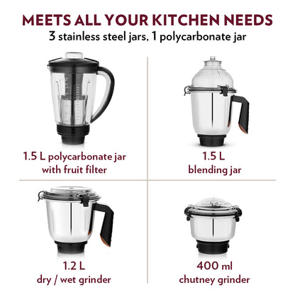 Super Mixer Grinder, Black