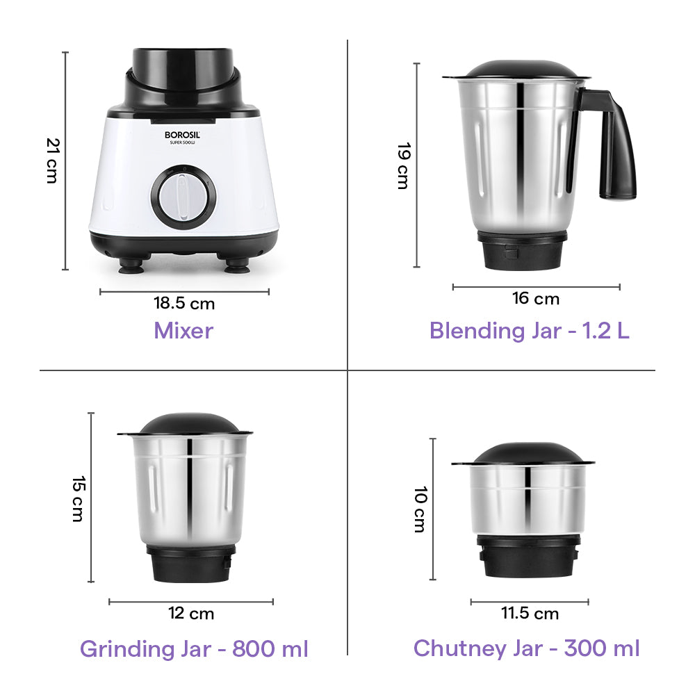 Super Mixer Grinder, Black