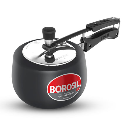 Borosil Pronto Hard Anodised Pressure Cooker, 3L