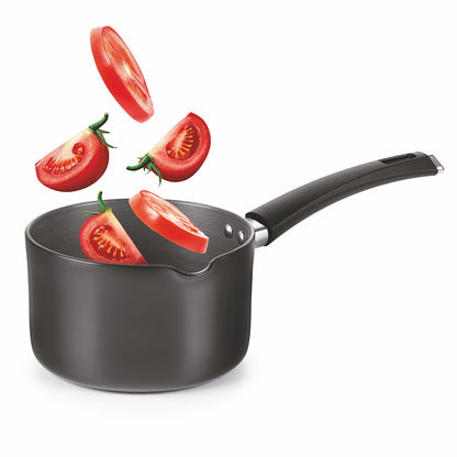 Hard Anodized Induction Base Spout Sauce Pan, 18 cm / 2.5L