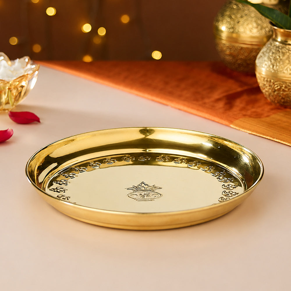Tejas Pooja Brass Thali