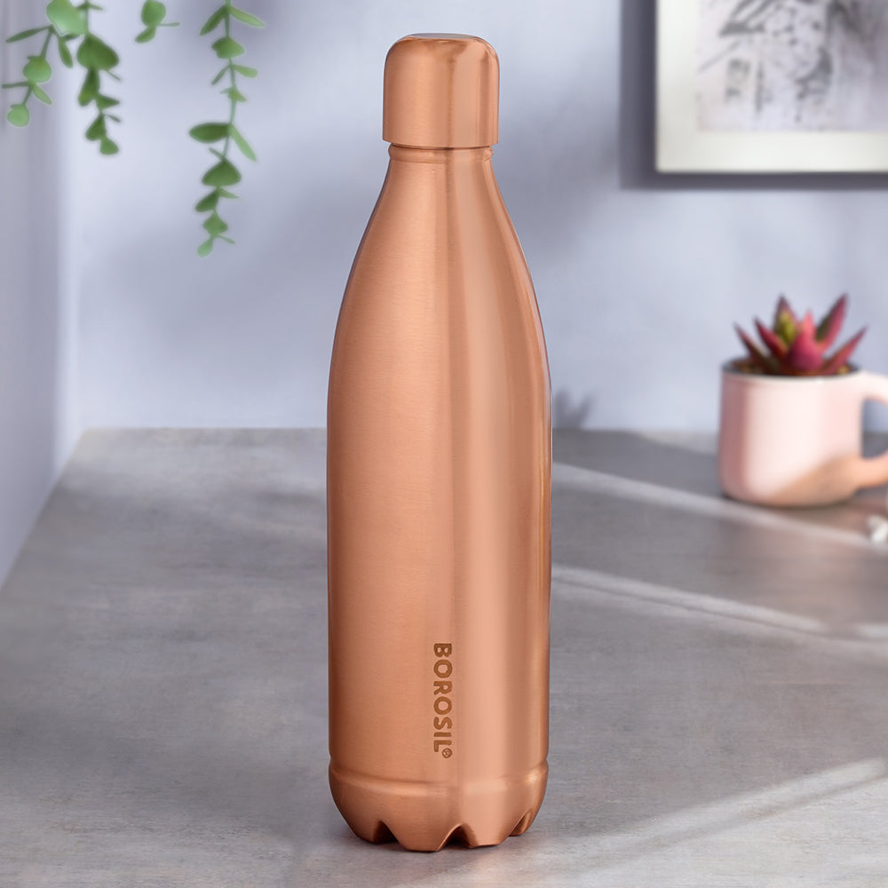 Canvas Plain Copper Bottle India
