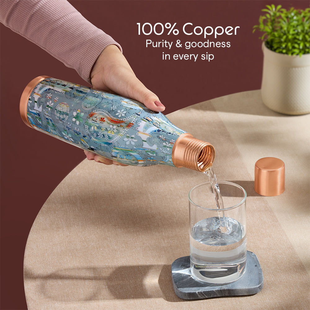 Gemini Vera Copper Bottle, 800ml