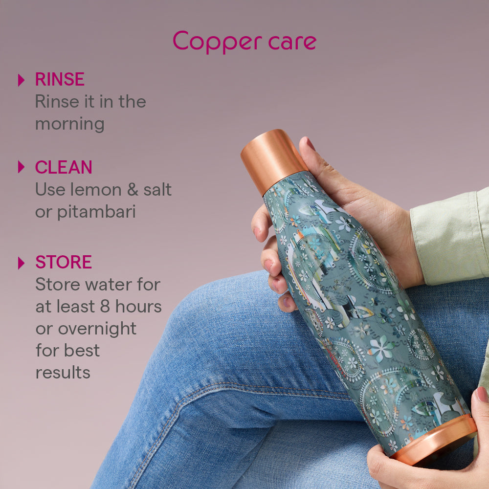 Gemini Vera Copper Bottle, 800ml